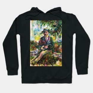 RAINER MARIA RILKE - watercolor portrait .4 Hoodie